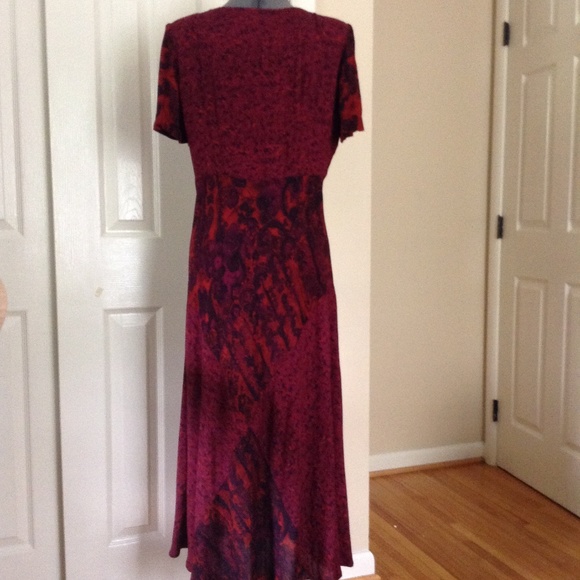 Vintage Carole Little Pieced Pattern Maxi Dress - Picture 4 of 8